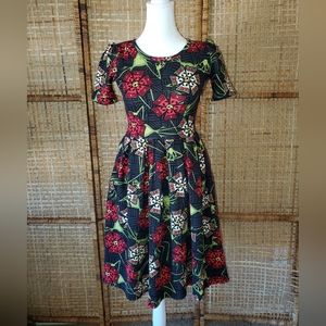 LuLaRoe Amelia Dress Nightmare Before Christmas Disney Size XXS